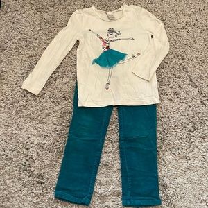 2016 Gymboree Outlet Ballerina Outfit, Size 5